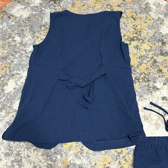 SHEIN Slayr Marynarka I Szorty Z Kamizelką I Jednokolorowymi Guzikami Z Przodu - Picture 8 of 8